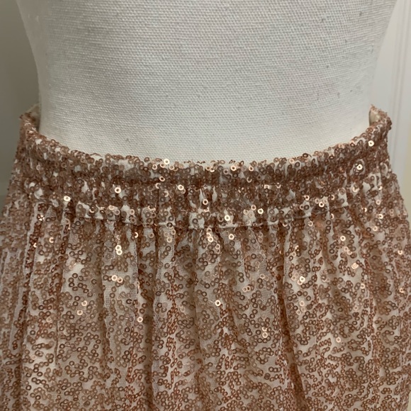 Rose Gold sequin mini skirt from American Eagle - Picture 5 of 10
